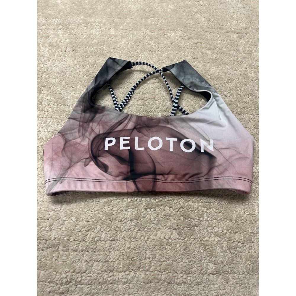 Women's Onzie Peloton Smokey Pink Bra Size M cross backing